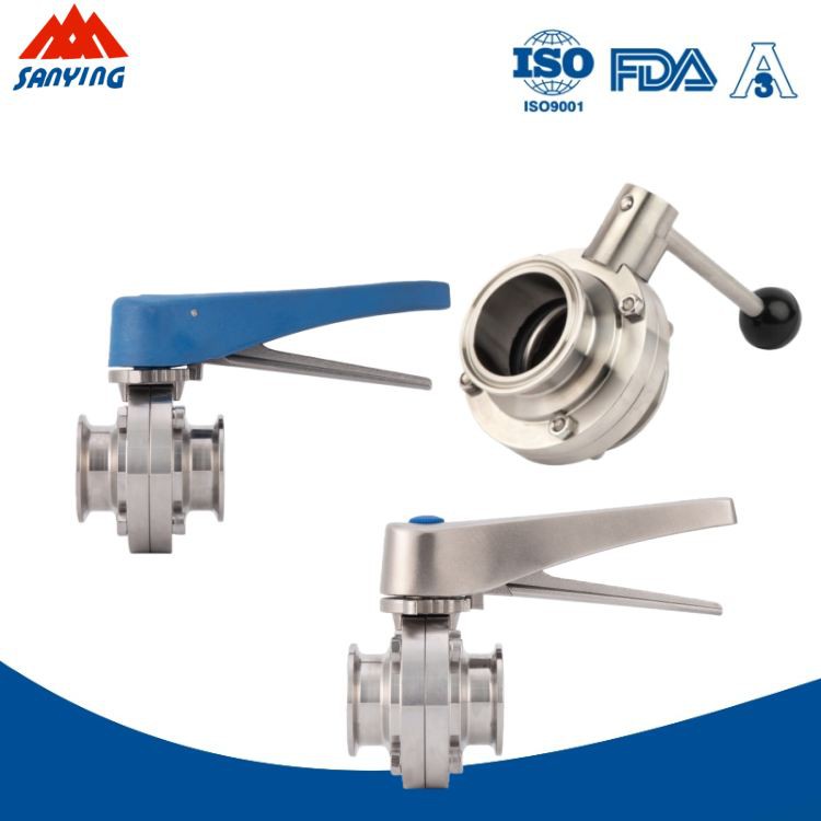 Clamped Manual Sanitary Butterfly Valve